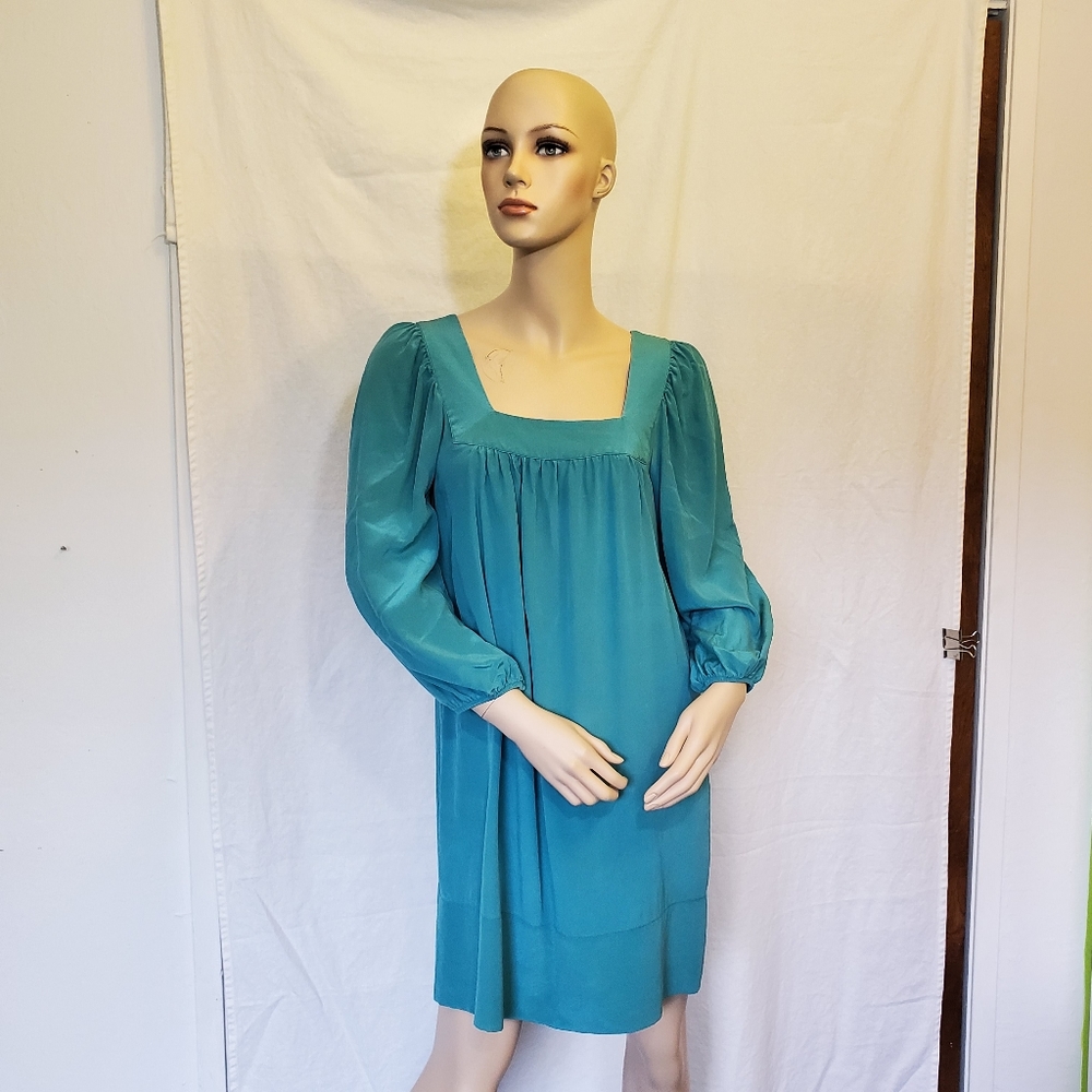 FINAL MARKDOWN- Express Long Sleeve Silk Dress